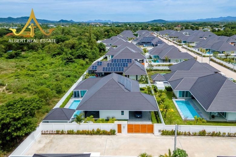 The Clouds 2 Hua Hin aerial villa view