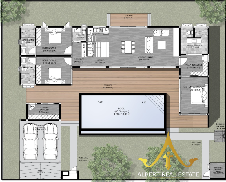 Elysia Aura 1 villa floor plan