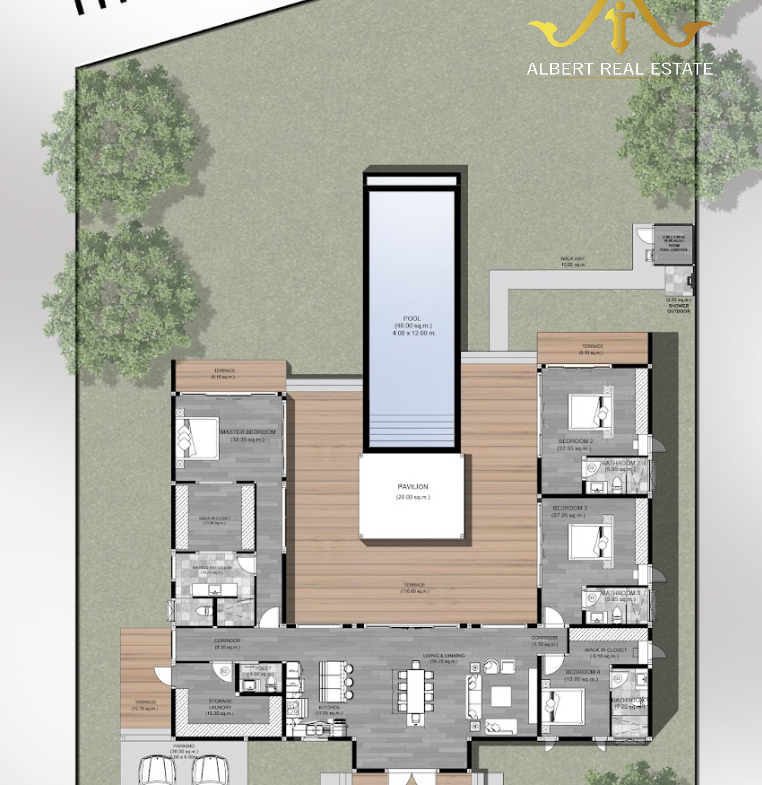 Elysia Aura 3 The Panorama villa floor plan