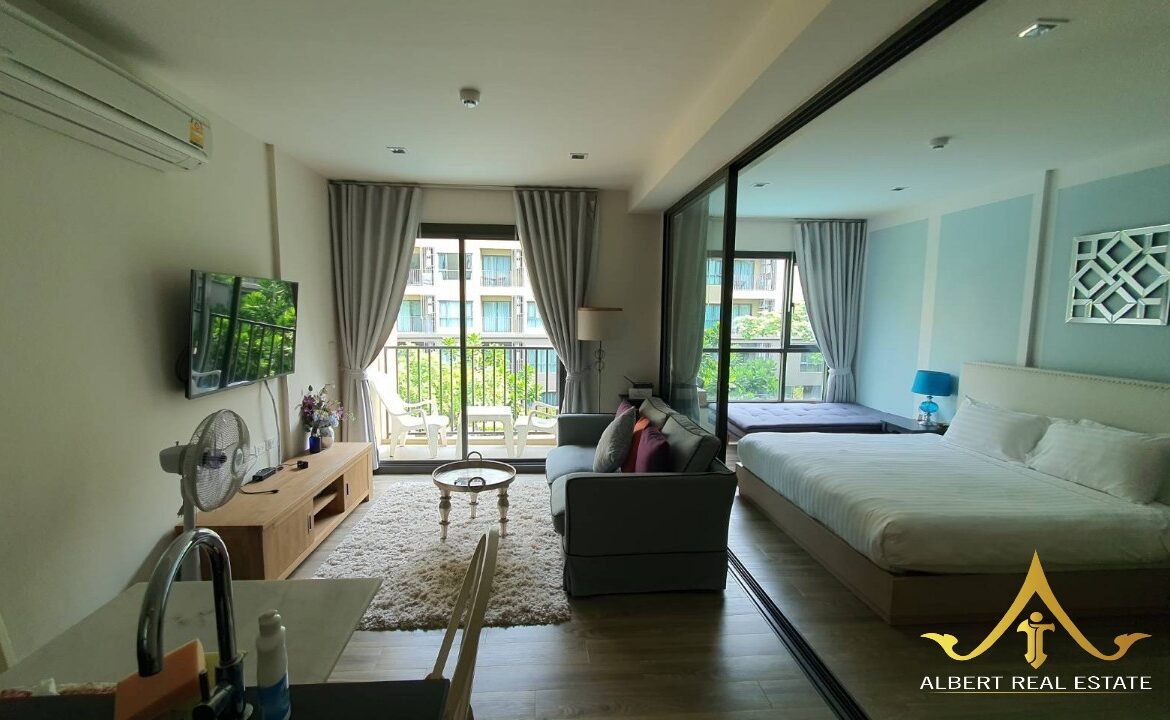 Furnished one-bedroom pool-view condominium in Cha-Am – image 08