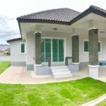 Front exterior of the detached single-storey Huai Sai Tai Villa near Hua Hin
