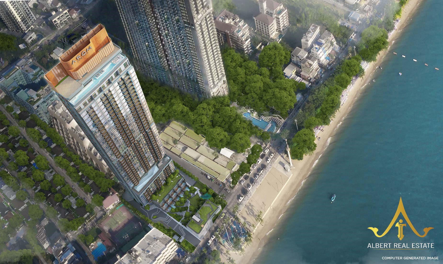 AROM Jomtien luxury beachfront condominium Pattaya