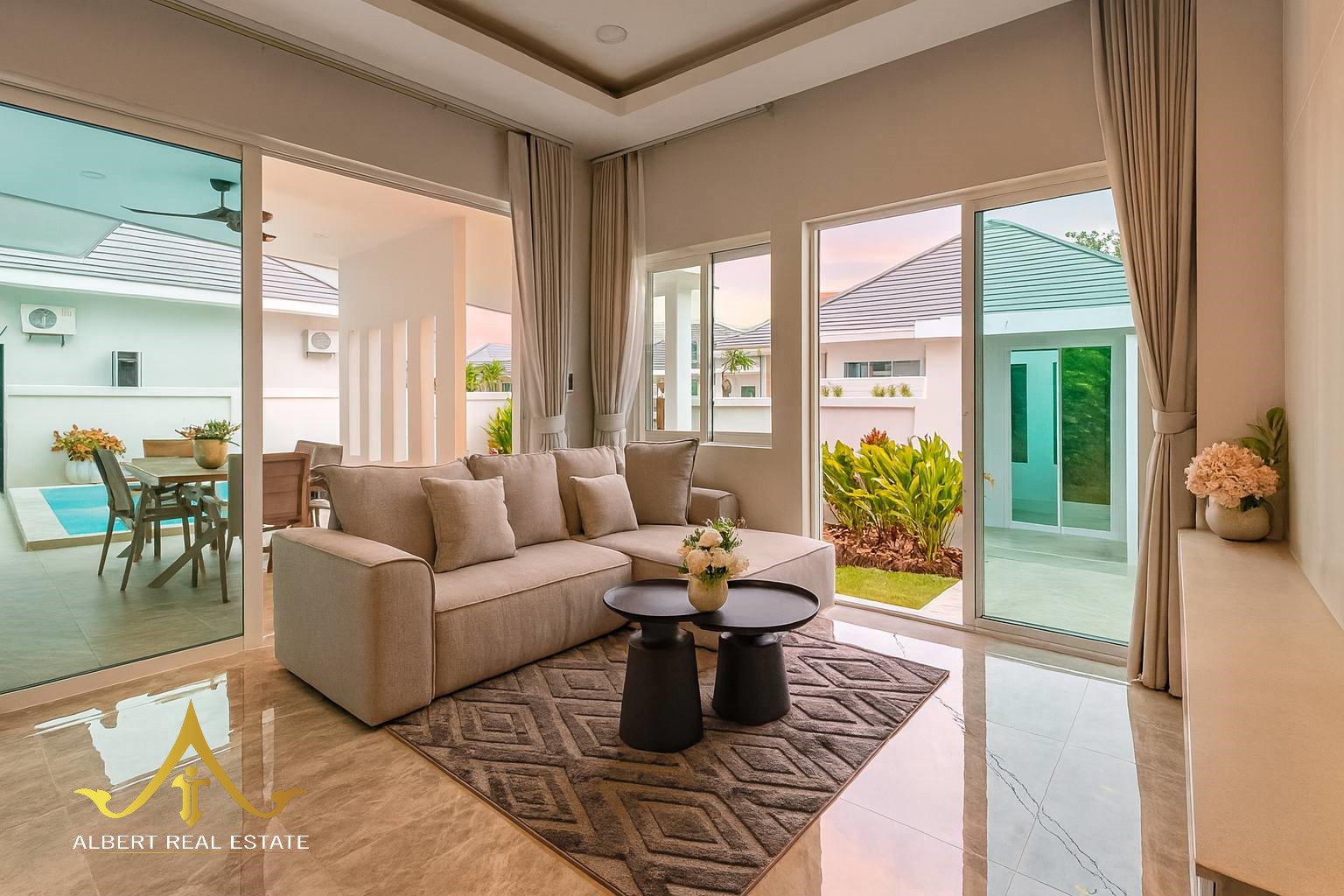 Santi Grove Hua Hin furnished three-bedroom pool villa – Photo 13