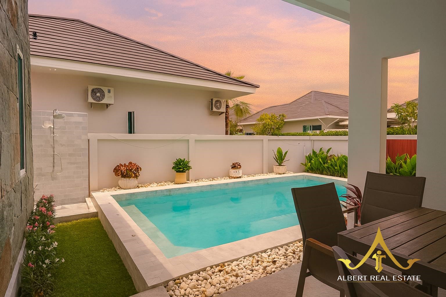 Santi Grove Hua Hin furnished three-bedroom pool villa – Photo 20