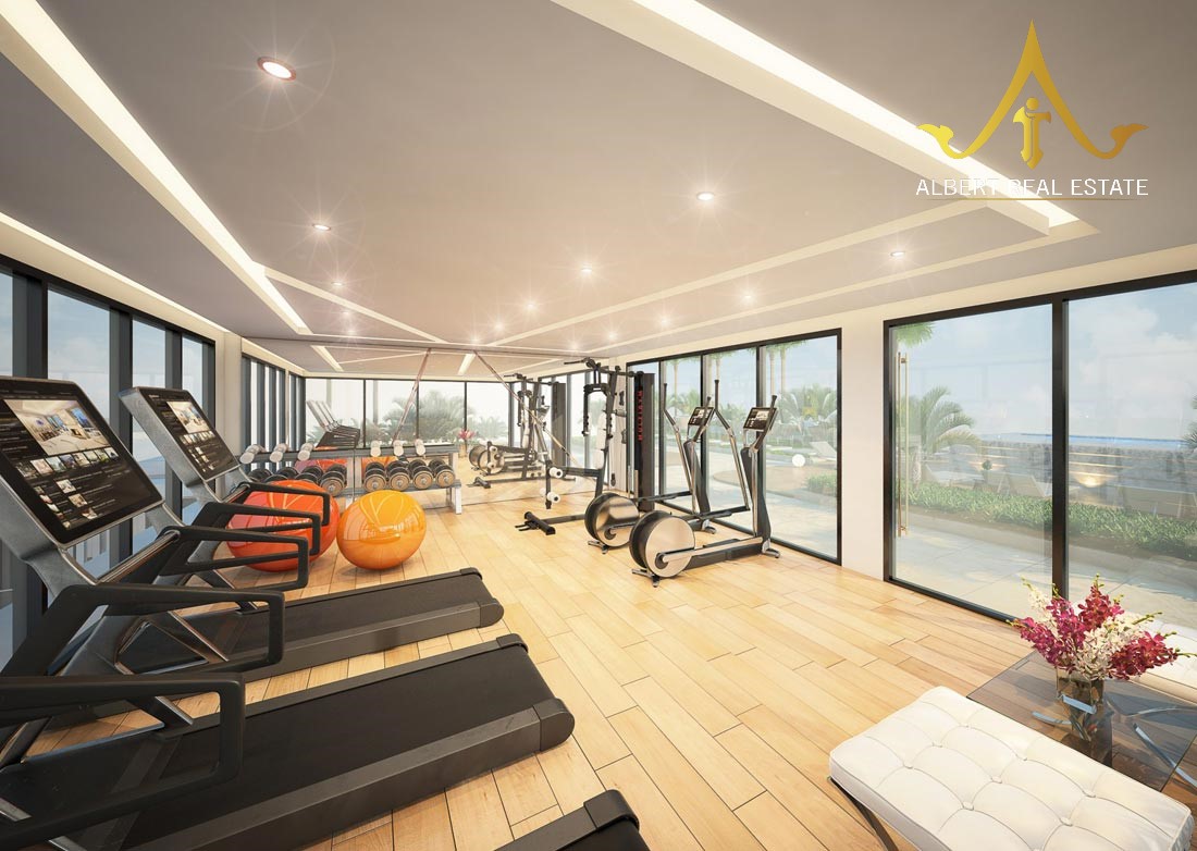 Fitness room at Siam Oriental Oasis condominium in Pattaya