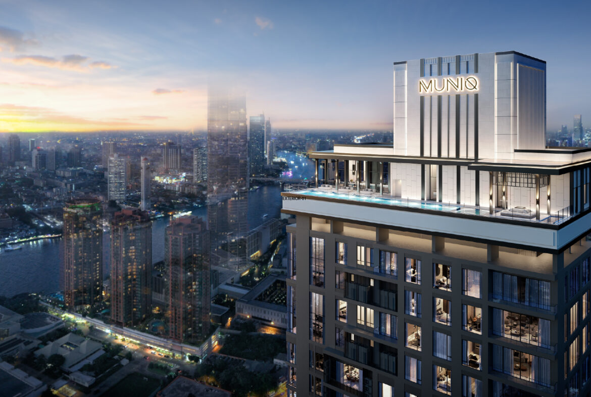 MUNIQ Charoen Krung riverside condominium exterior on Charoen Krung Road Bangkok